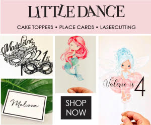 Little Dance : Custom Cake Toppers - Banners - Chocolate Bars - Party Supplies